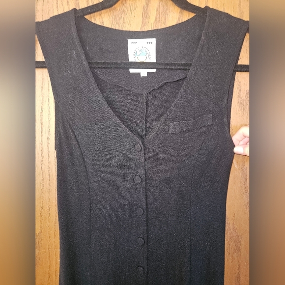 UNIF linen Blend Maxi Length Button Down Sleeveless Dress Xs - Picture 2 of 6